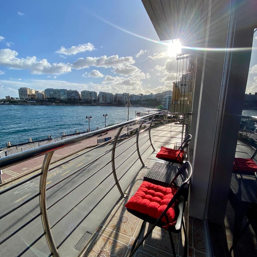 F2 - Lovely Two Bedrooms Flat Sea View, St Julians San Ġiljan Exterior foto