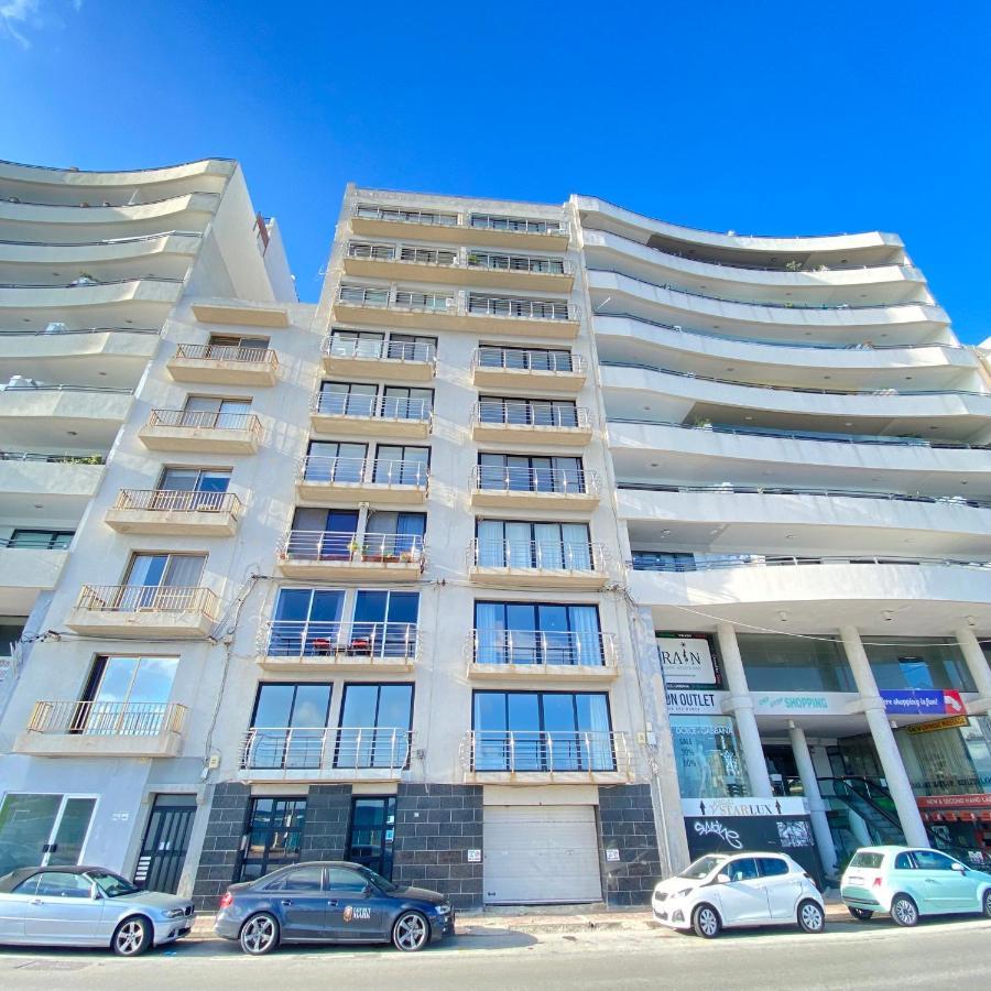 F2 - Lovely Two Bedrooms Flat Sea View, St Julians San Ġiljan Exterior foto